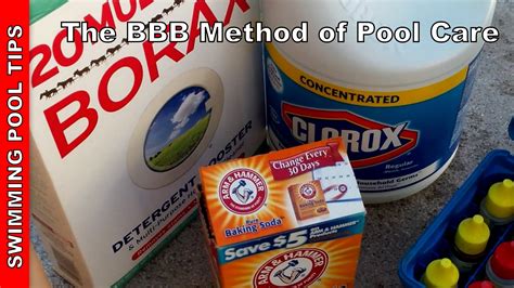 The BBB method - Using Bleach, Baking Soda & Borax to Maintain Your Swimming Pool. . Bbb pool method